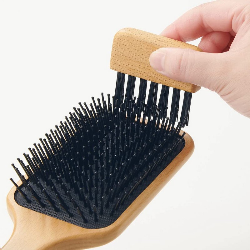 MUJI 82575149 Beech Wood Scalp Care Brush, Total Length 9.3
