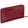 Mancini Casablanca Full Grain Leather RFID Secure Clutch Wallet, Brown