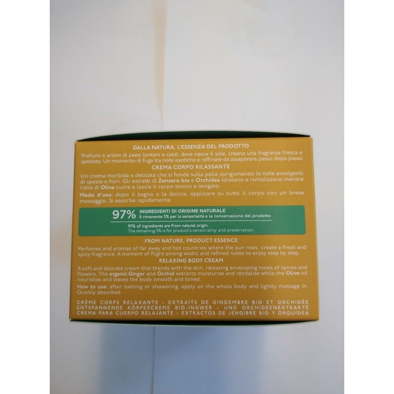 Nature's Fiori Di Zenzero Body Cream 200 ml