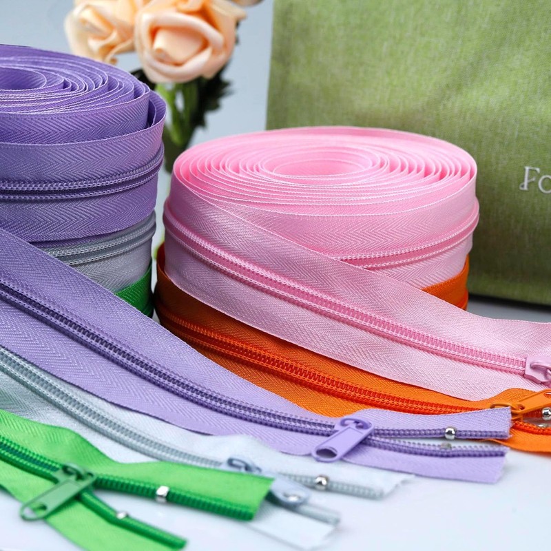 Nastro con cerniera in nylon #5 per cucito: LHZHLE rotolo