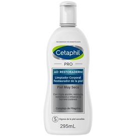CETAPHIL Pro AD Restoradeerm Limpiador Cremoso, Restaura, Restablece y Refuerza la Barrera Cutnea, 295 ML, Piel con Tendencia Atpica                  