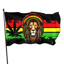 zyatbwi Rasta Flag Lion Flags 1 3x5 Ft Home Outdoor Indoor Garden Home Decoration Banner