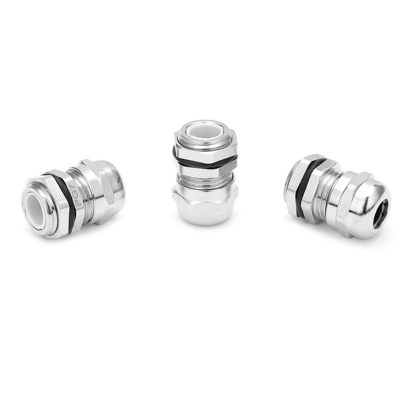 Sourcingmap Cable Gland PG7 Metal Waterproof Cable Glands Joints Adjustable