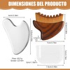 Gua Sha Kit de 2 Piezas de Acero Inoxidable