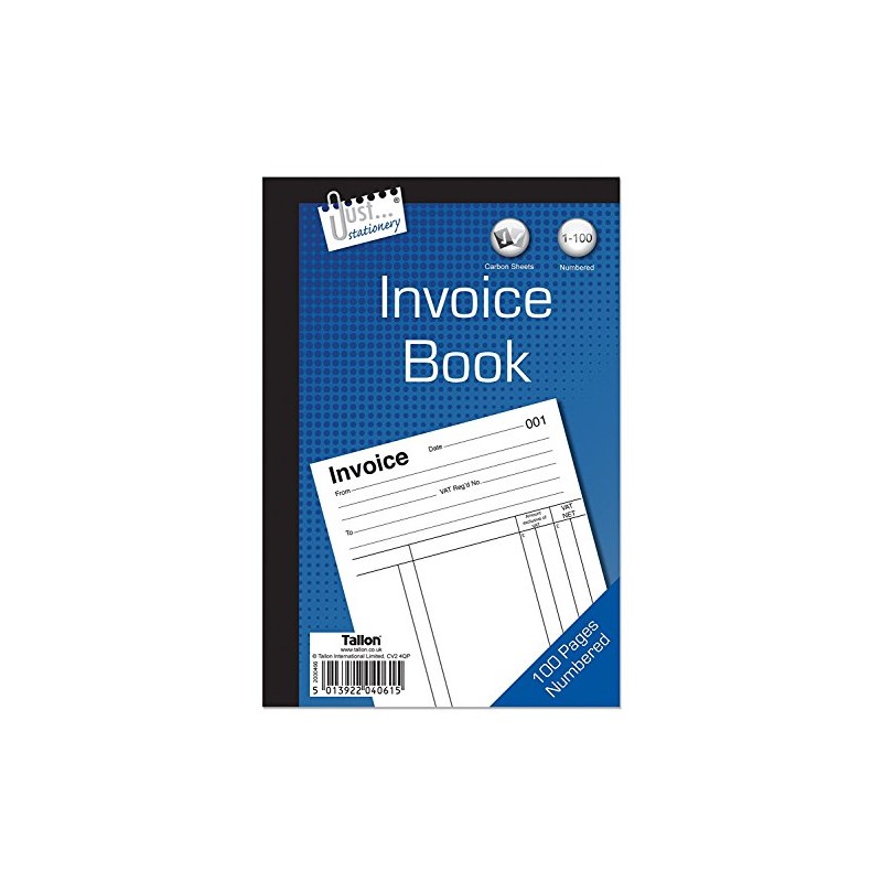 2x Just Stationery Invoice Book