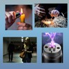 poyoelf Portable 3 in 1 LED Flashlight with Arc Lighter