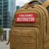 Embroidered Patches Firearms Instructor for Uniforms, Backpacks, Vest, Jackets end