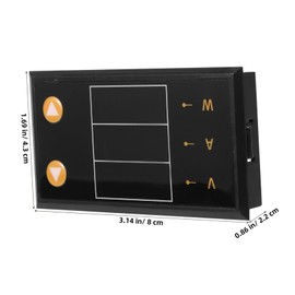 BUGUUYO Digital and Voltage Multi Tester Panel Gauge User Friendly Display for Accurate Dc Measurements for Home and Automotive Use