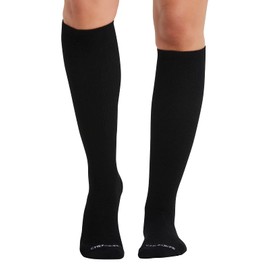 Cherokee Lxsupport Women Knee High 15-20 mmHg Compression Socks, Medium/Large, Onyx