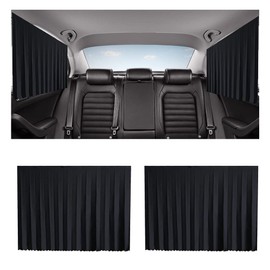 VAGURFO 2 Pcs Car Window Shade,Privacy Magnetic Blinds Curtains,Car Window Curtains Car Back Window Sun Shade Car Shades,Car Window Blinds Ensures Privacy Protection & Keeps Cool (2 Back)