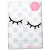 Iron-On Patch Eyelashes 12.5 cm (5 cm) Black Flock Film