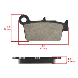 Celox Front Rear Brake Pads for Yamaha YZ250F Competition 2008-2017
