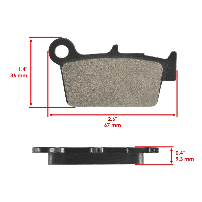 Celox Front Rear Brake Pads for Yamaha YZ250F Competition 2008-2017