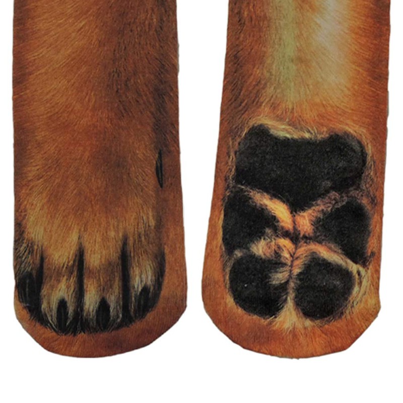 Mommy & Me 3D Animal Paw Feet Print Foot Crew