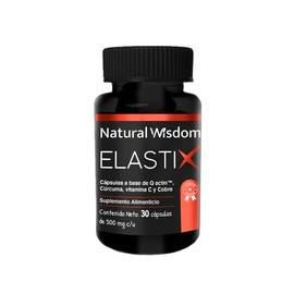 NW Elastix 30 Capsulas Q-actin Vitamina C y Cúrcuma Articulaciones Apoyo al Rendimiento | Ingredientes Naturales | Gluten Free Soya Free Lacteos Free 