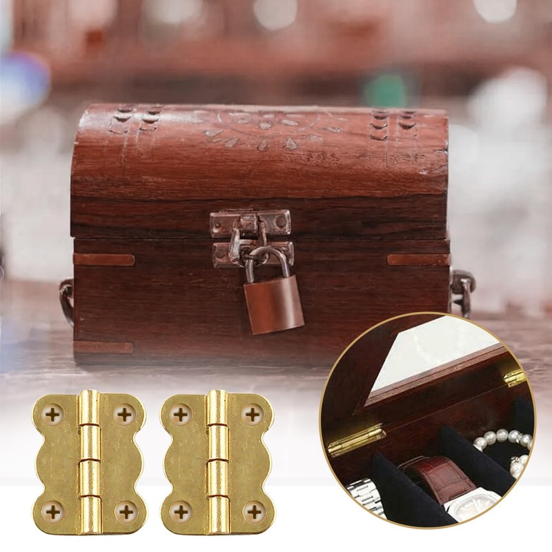 Hinges Mini Hinges Hinge Iron Golden Butterfly Hinges [50 pieces]