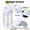 Eccliy 36 Pack 3 oz Clear Plastic Spice Jars with