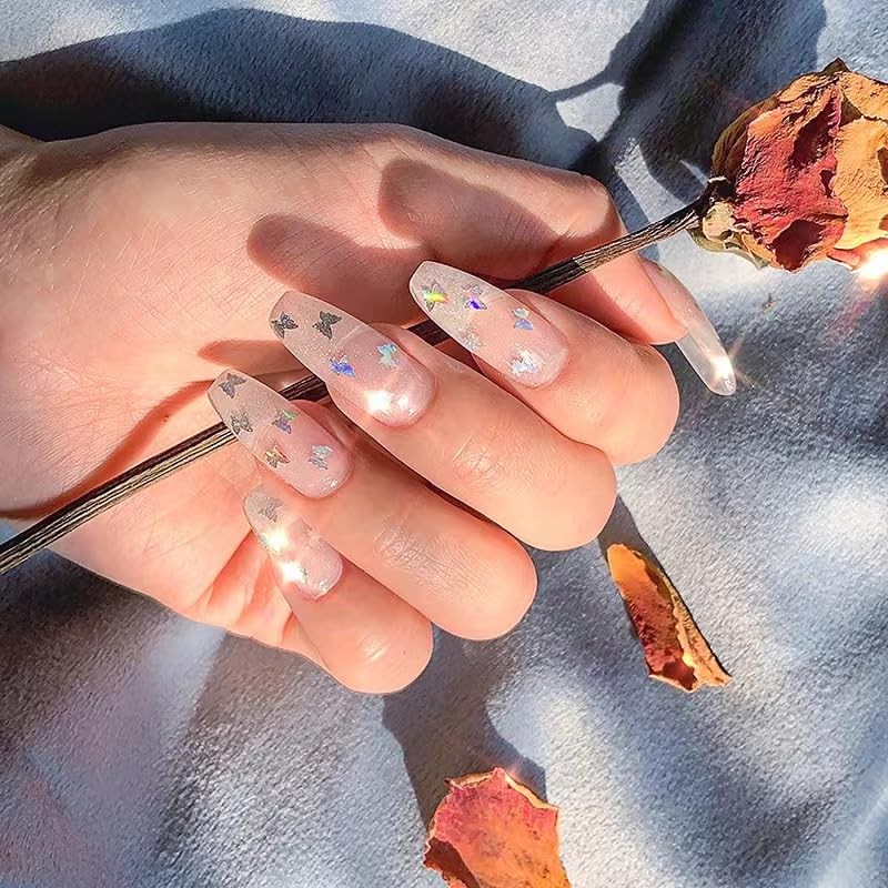 24 Colours / 3D Butterfly Nail Glitter Nail Sequins for