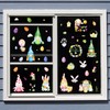 540 PCS Easter Decorations Window Clings, 9 Sheets Easter Window
