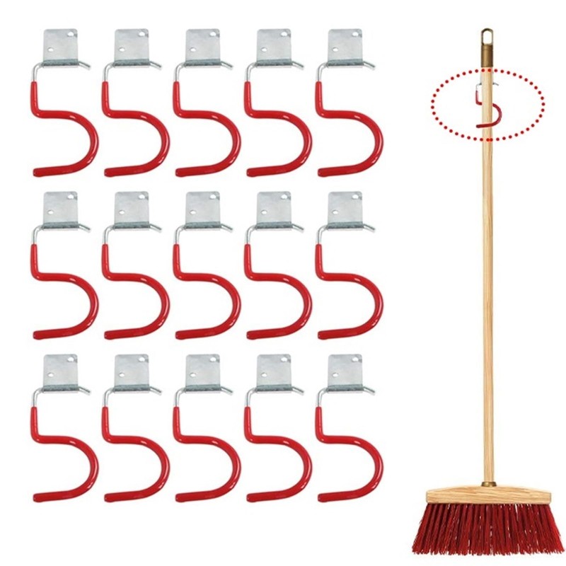 LIFEDYLUK 15 x Hooks for Garden Tools, Garden Tools Hanging,