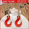 Hyecen 2 Pack G80 Clevis Slip Hook,3/8" Heavy Duty Chain