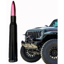 VMS Bullet Antenna 5.5" for Jeep Wrangler and Gladiator with Pink Tip