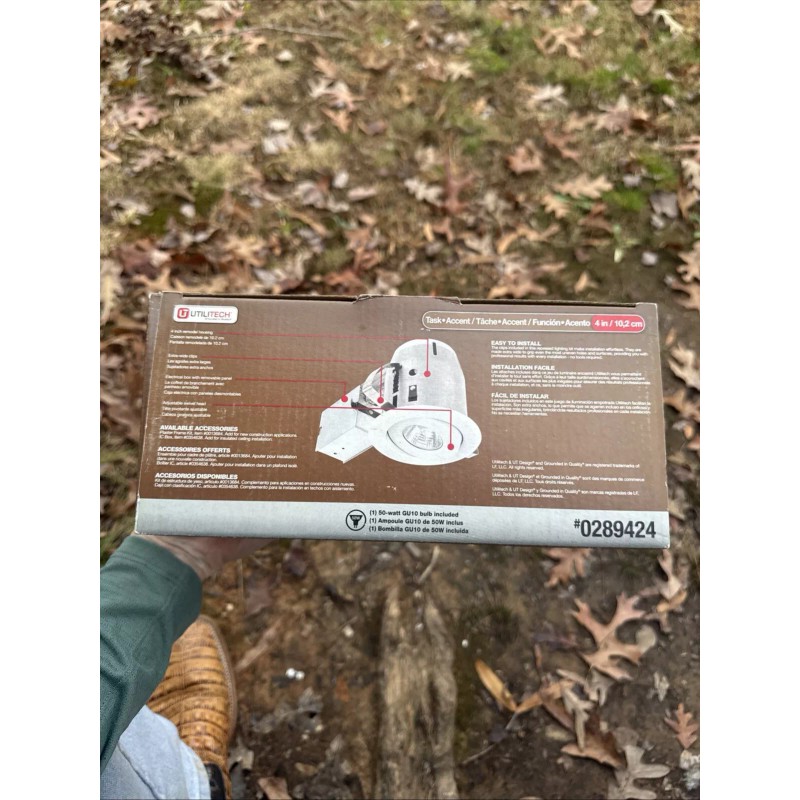 Utilitech Globe Electric 4" Dimmable Downlight Swivel Spotlight Recessed Lighting