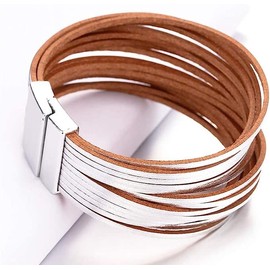 Stocking Stuffers Holiday Outfits for Women 2024 Boho Bracelets for Women Leather Bracelets for Women Bohemian Leather Wrap Bracelets Stackable Bracelets Boho Jewelry