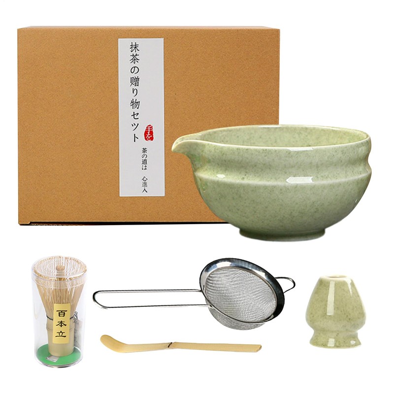 Matcha Whisk Set - Handheld Matcha Starter Kit,Comfortable Use Japanese