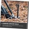 KOMBIUDA 50pcs Heavy Duty Camping Stakes Outdoor Tent Pegs Ends
