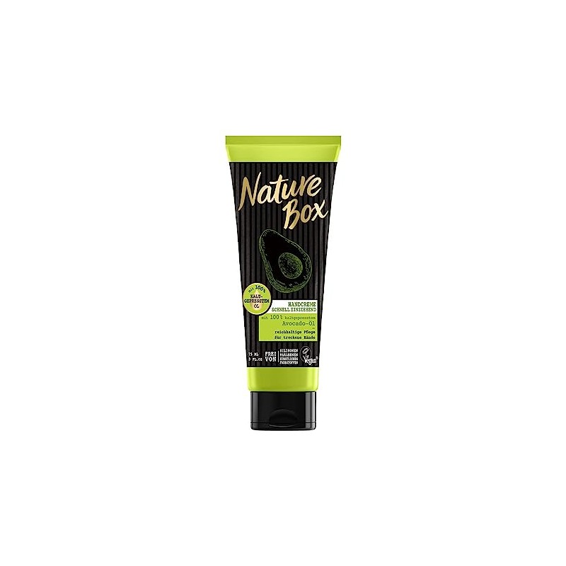 3 x Nature Box Hand Cream with Cold-Pressed Avocado Oil
