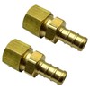 GRIDTECH (2 pack) Brass 3/8” PEX to 3/8” OD Compression