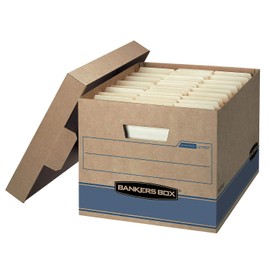 Bankers Box Heavy Duty Storage Boxes 10x12x15" 10 Pack