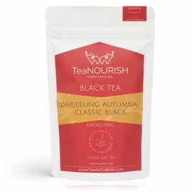 TeaNOURISH Darjeeling Autumnal Classic Black Tea | Autumn Flush Loose Leaf Tea | Strong, Robust Taste & Aroma | Freshly Sourced Direct From Origin (3.53oz/100gms)