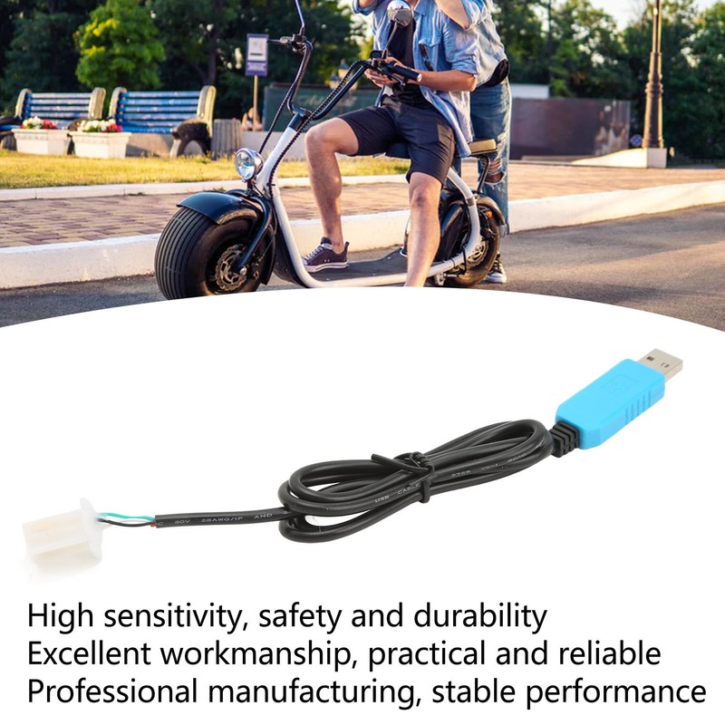 RS323 Electric Motorcycle Controller Cable High Sensitivity USB to TTL
