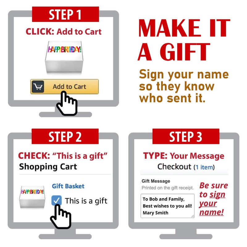 Birthday Party Large Brownies Gift Box Individually Wrapped | Happy