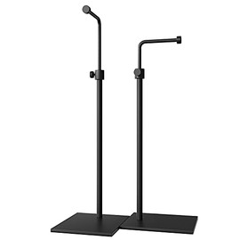 ALLOK 2 Pack Bag Display Rack Handbag Display Stand Adjustable Purse Display Stand Jewelry Rack Metal Single Hanging Hook Bag Display Pure Metal Base (Black)