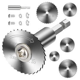 8-Piece Circular Saw Blades Set, Cutting Discs Set for Accessories, High Speed Steel Blades for Rotary Tool, Circular Saw Blades for Multifunctional Tools for Rotary Tool of Wood