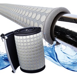 Helba Pool Handrail Covers - 10 Feet Neoprene Zippered Pool Handle Covers, Slip Resistant Hand Grip Rails for Inground Pool Entry, Railing Sleeves for UV Radiation Protection & Fading