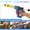 RANCH CHOICE 50ML Semi Automatic Livestock Syringe, Adjustable Continuous Repeating