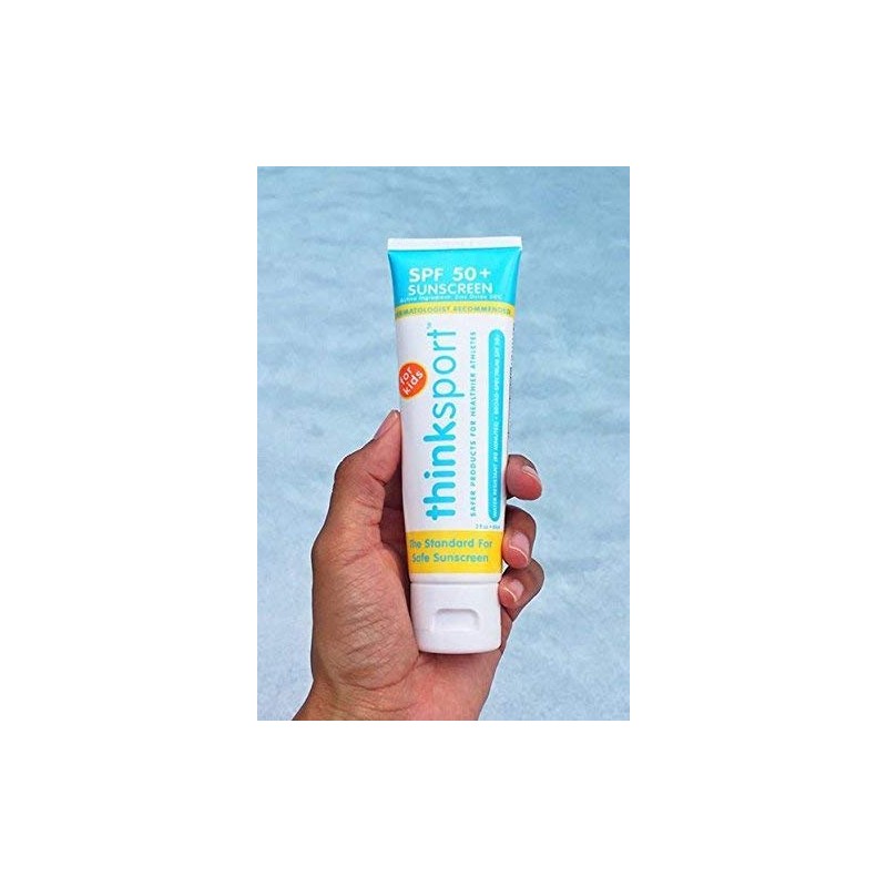 Thinksport Kids Natural Sunscreen SPF 50, 3 ounce (Pack of