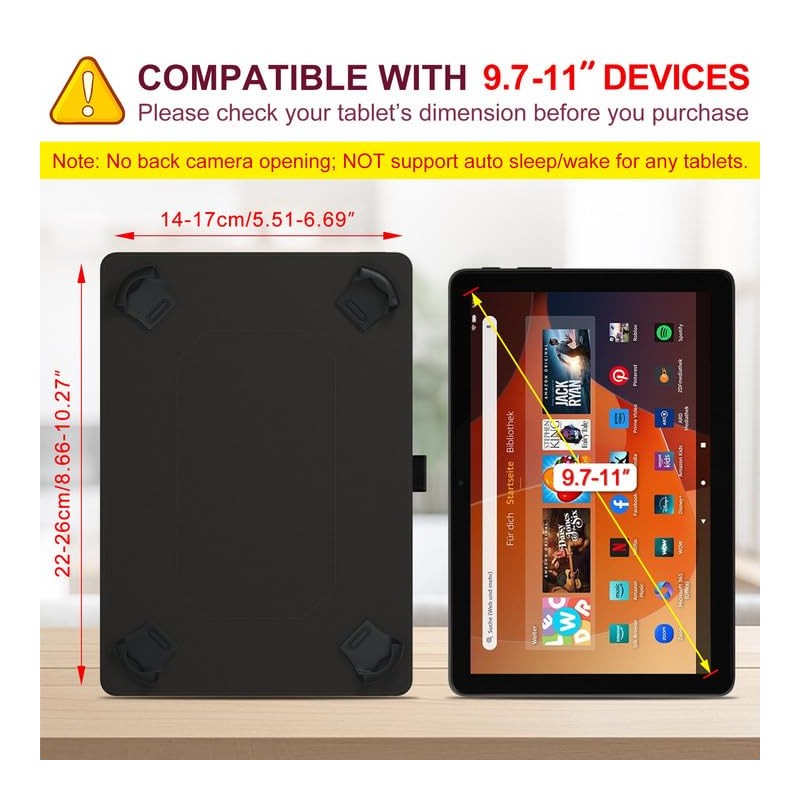 XunyLyee Universal 10.1 inch Tablet Case, 10 11 inch Tablet