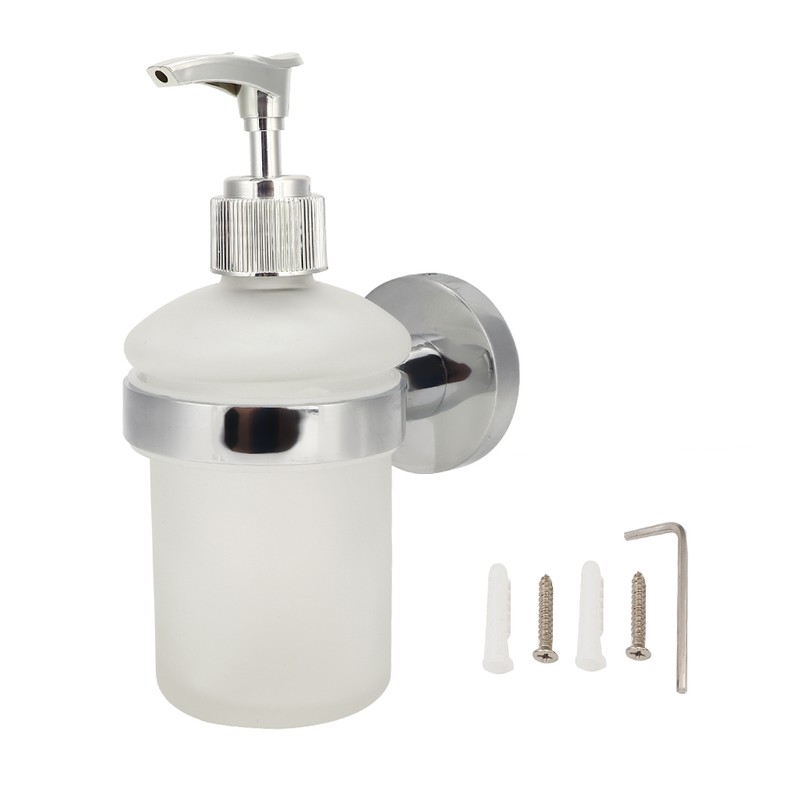 Wall Mounted Stainless Steel Manual Hand Liquid Lotion Soap Dispenser