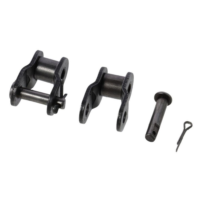 Fudeshe 10Pcs Roller Chains,#50 Chain Offset Half Link Roller, Carbon