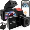 VistaVue Dash Cam - Front 2K, Rear 1080P - WiFi,
