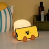 USB Charging Cartoon Light Phone Holder Toast Shape Bedroom Bedside