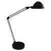 LEDU Flex-Reach Domed LED Desk Lamp, Black (L9142BK)