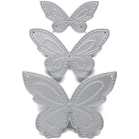 Butterfly Die Cut for Card Making, Butterfly Metal Cutting Dies Congratulations Die Cuts Happy Birthday Embossing Stencils Template for DIY Scrap-Booking Decor Wedding Birthday Blessing Card