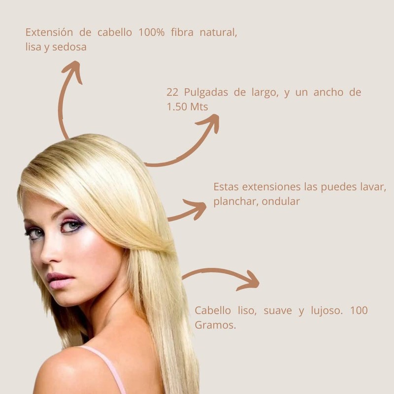 GALA BY IBEAUTY Silky Extension Cabello Lacia 100% Fibra Natural
