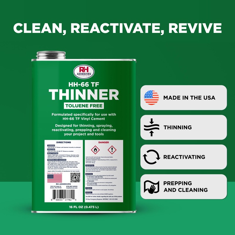 HH-66 Toluene Free Thinner, 16 oz. can - Prepping, Thinning,